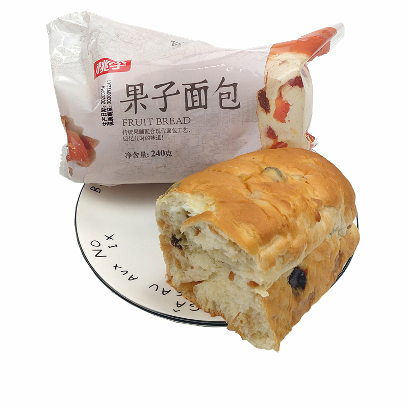 桃李 果子面包 早餐食品果脯短保面包网红 240g*2包 9.9元