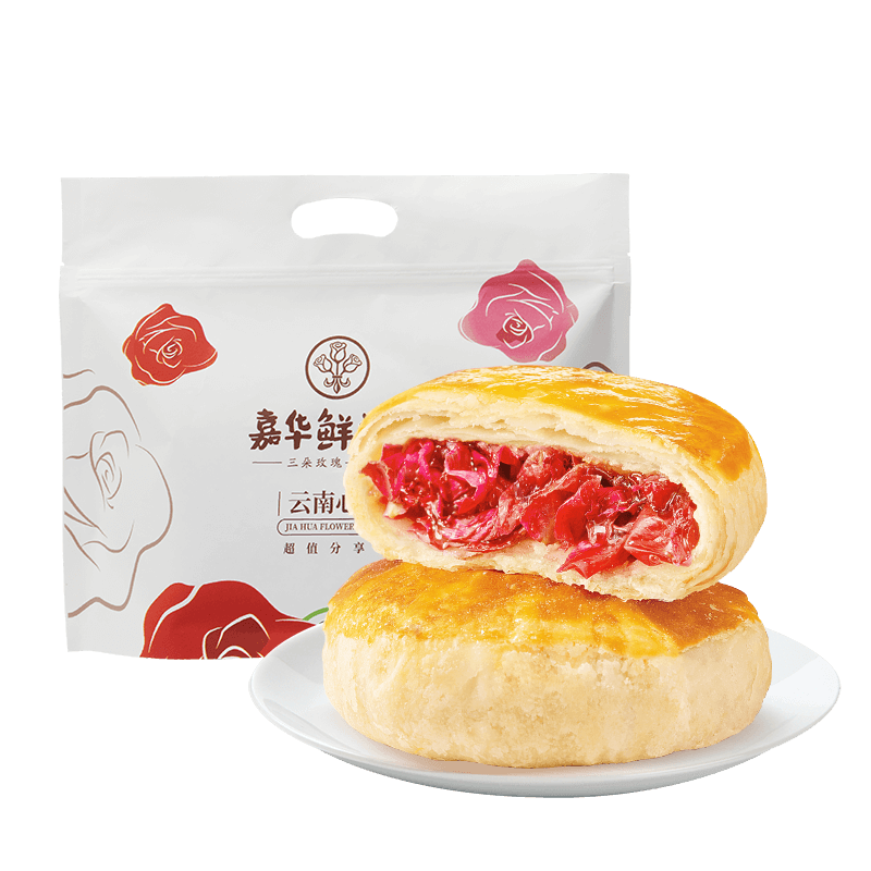 PLUS会员：jiahua food 嘉华食品 鲜花饼 500g*7件 135.4元（合19.34元/件）