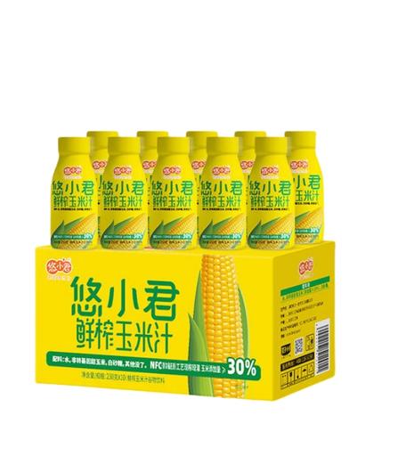 悠小君 0添加鲜榨玉米汁 350g*6瓶 35.5元
