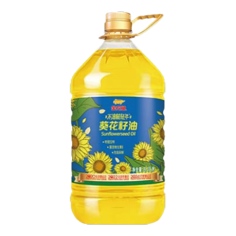 再降价、5号0点、plus会员：金龙鱼 食用油 物理压榨葵花籽油6.18L 214.8元包邮（合53.7元/桶）