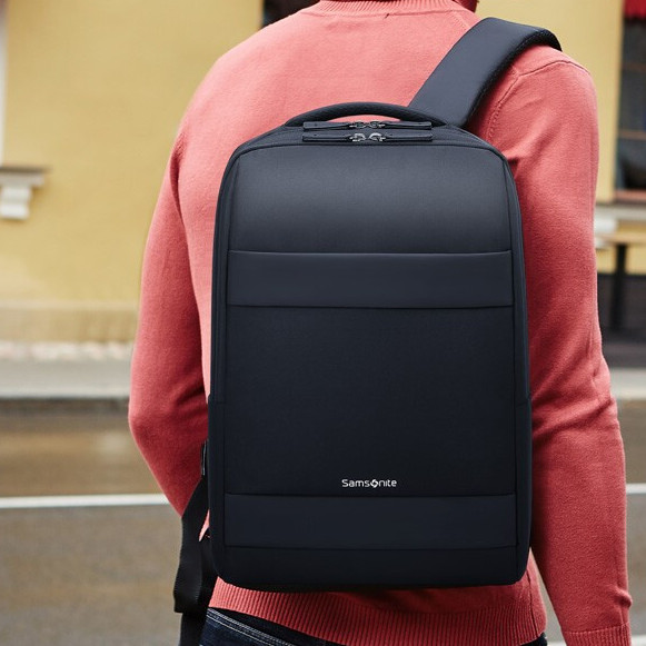 Samsonite 新秀丽 双肩包电脑包男士15.6英寸商务背包旅行包苹果笔记本书包 TX5黑色 券后315.7元