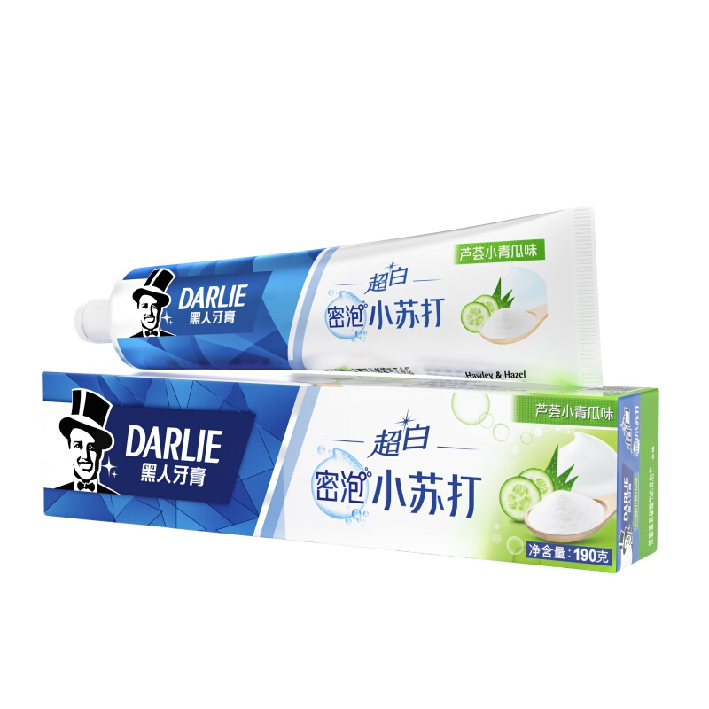 DARLIE 好来 超白密泡小苏打牙膏 芦荟小青瓜味 190g 14.85元