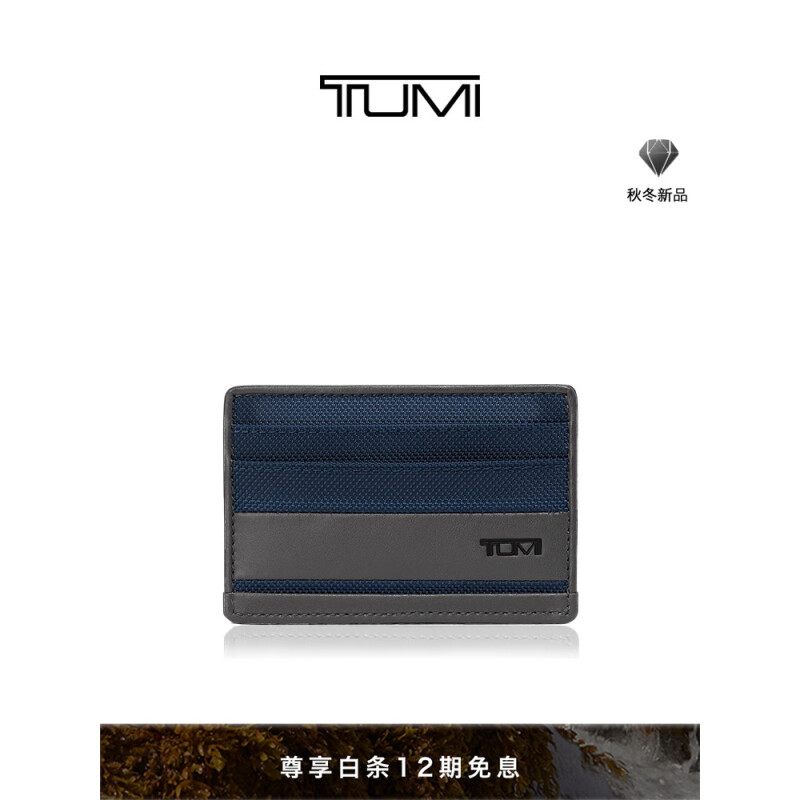 TUMI 途明 ALPHA SLG系列男士商务旅行高端时尚钱包 01192259NVYGY2 蓝灰色 600元