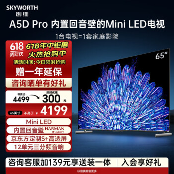 SKYWORTH 创维 65A5D Pro 电视 65英寸 4K