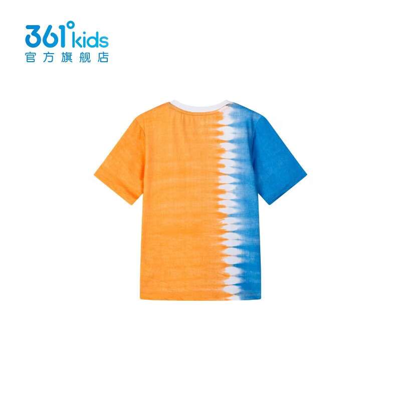 361°童装男童短袖针织衫2024年夏季新款小童儿童短袖 激光橙 101*3件 58.8元（合19.6元/件）