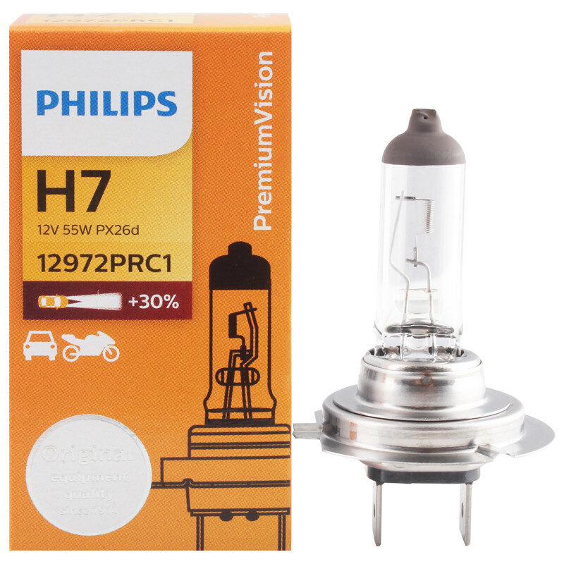 PHILIPS 飞利浦 12972PRC1 H7 汽车卤素灯 单支装 16元