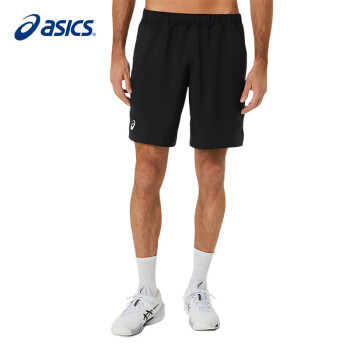 ASICS 亚瑟士 男式夏季透气速干运动跑步短裤男 2041A261-001澳网黑色 S