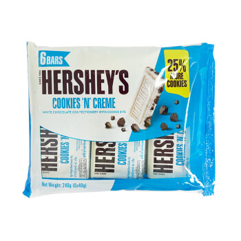 HERSHEY'S 好时 曲奇奶香白巧克力风味糖果 巧克力   240g