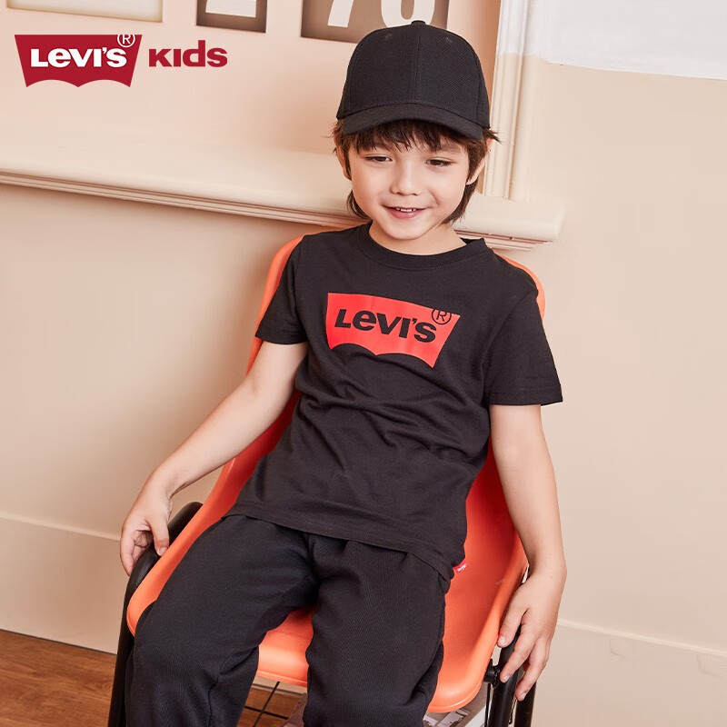 PLUS会员：Levis 李维斯 儿童纯棉短袖T恤 38.56元（需领券）