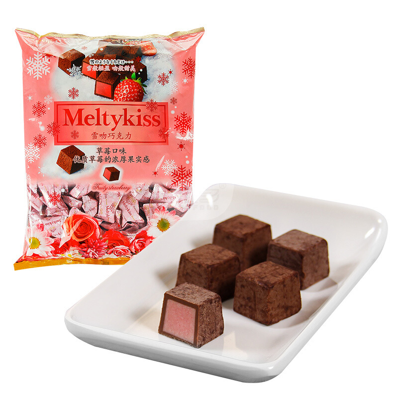 meiji 明治 雪吻巧克力 草莓口味 33g 券后3.36元