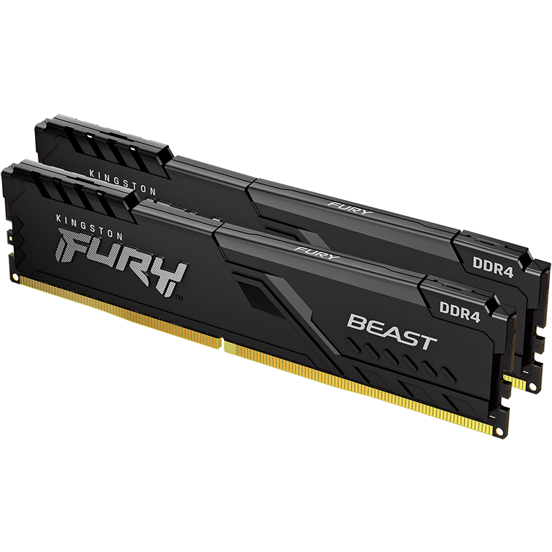 金士顿 (Kingston) FURY 16GB(8G×2)套装 DDR4 3600 台式机内存条 Beast野兽系列 骇客神条 277.51元