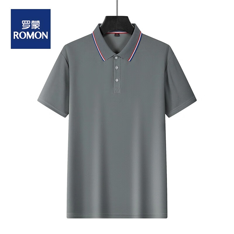 罗蒙(ROMON) 夏季polo衫短袖 多色任选*2件 48.7元（合24.35元/件）包邮