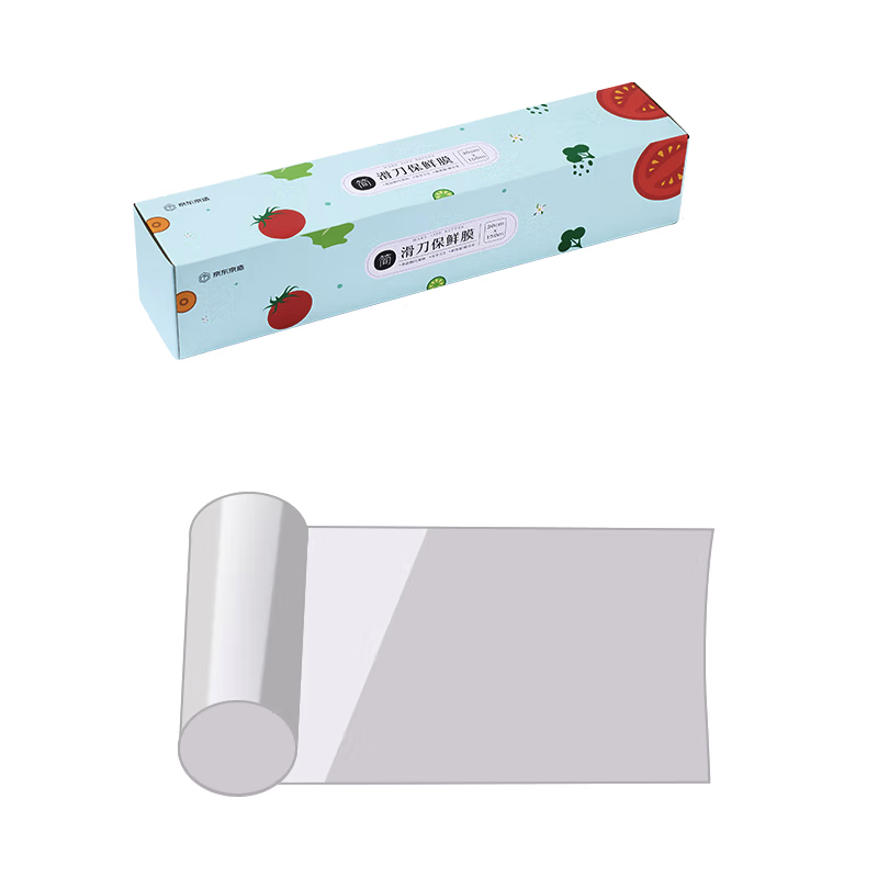 京东京造 一次性保鲜膜150米 免刀撕自带滑刀切割器 30cm宽盒装 券后14.9元