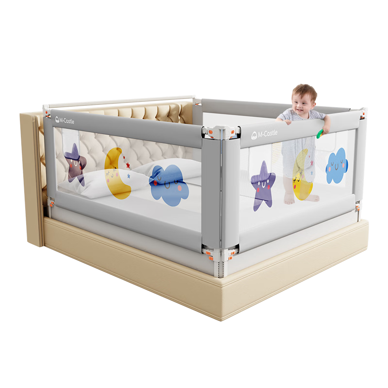 M-CASTLE 床围栏婴儿童床上挡板 银河灰 单面装 2.0米 61元（需领券）