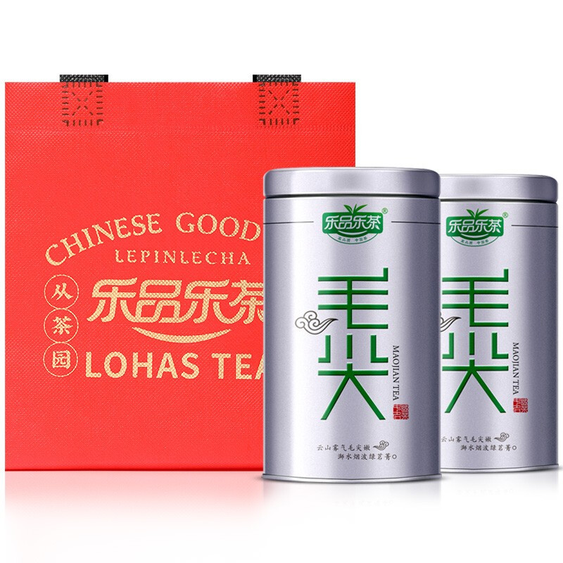 乐品乐茶 绿茶毛尖茶叶特级250g 2024新茶明前春茶嫩芽自己喝端午礼盒装 券后46.45元