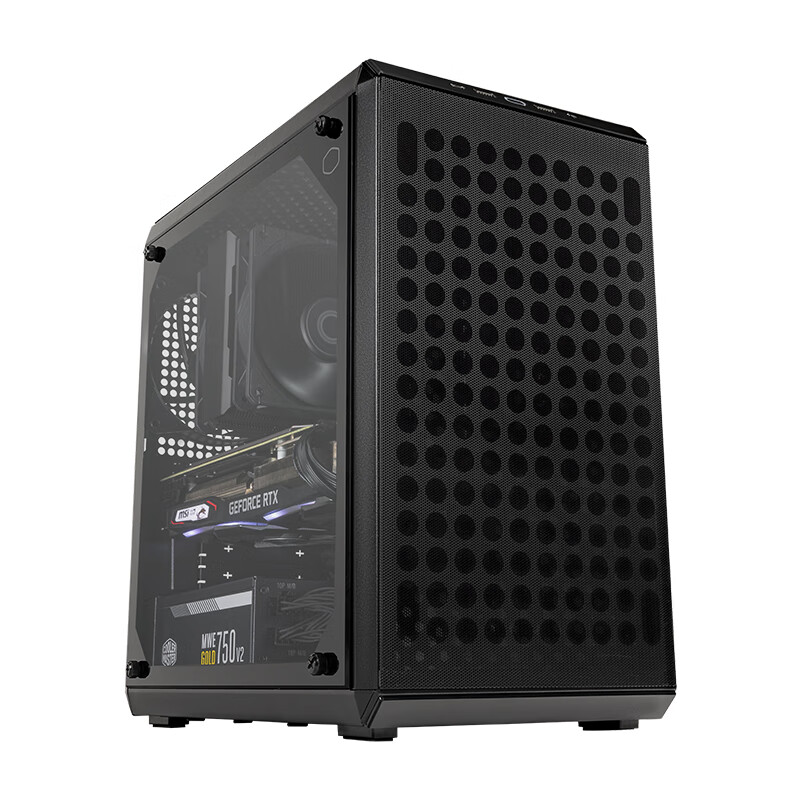 酷冷至尊 300 2 黑 电脑台式小机箱 支持240散热水冷/钢玻侧/3/USB 3.2 Type-C 197.91元