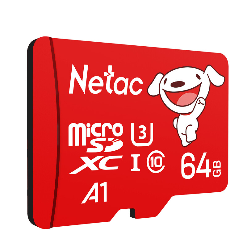 Netac 朗科 JOY Micro-SD存储卡 64GB（UHS-I、U3、A1） 券后16.79元