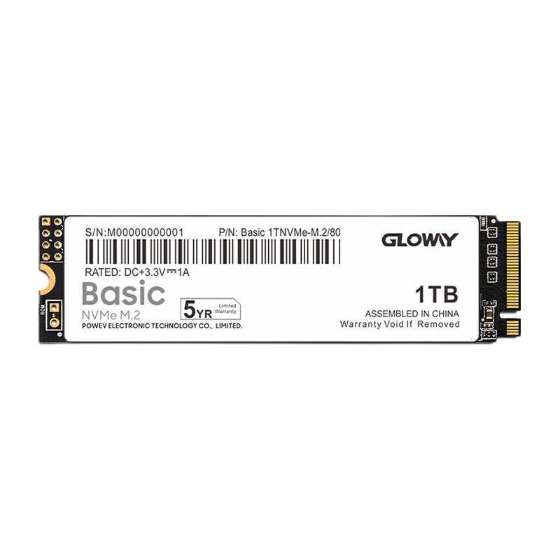 GLOWAY 光威 1TB SSD固态硬盘 M.2接口(NVMe协议) PCIe 3.0x4 Basic+系列 399元