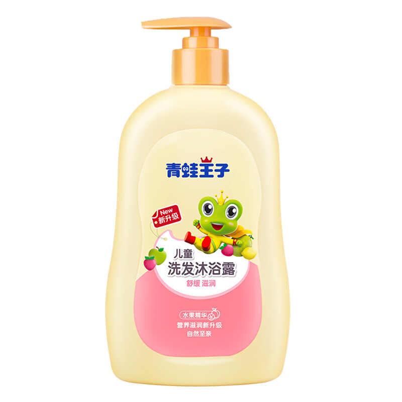 青蛙王子 自然至亲系列 儿童洗发沐浴露 水果精华 480ml 15.92元