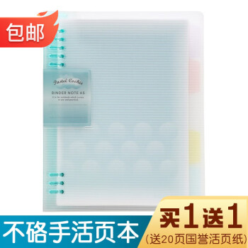 KOKUYO 国誉 淡彩曲奇系列 WSG-RUYP61B B5活页笔记本 柔光款 蓝色 单本装