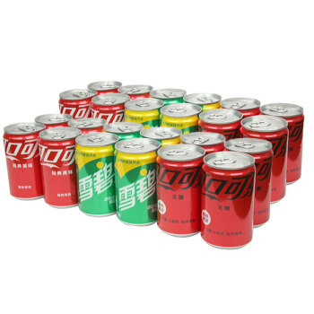 Coca-Cola 可口可乐 零度 Zero 碳酸饮料 可乐+雪碧 迷你罐 200ml*24罐