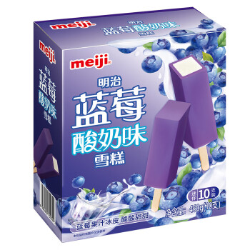 meiji 明治 蓝莓酸奶味雪糕 46g*10支 彩盒装（新旧包装随机发货）