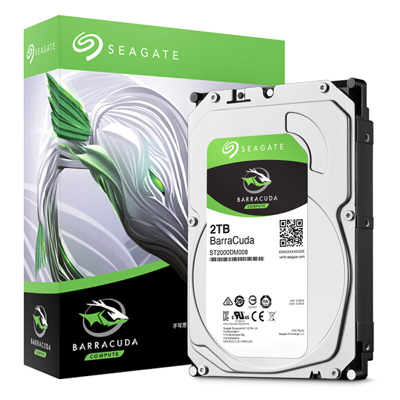 京东PLUS：SEAGATE 希捷 酷鱼BarraCuda系列 3.5英寸台式机硬盘 2TB (7200rpm、SMR、256MB) ST2000DM008 397.01元