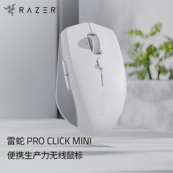 RAZER 雷蛇 AZER 雷蛇 Pro Click Mini 2.4G蓝牙 双模无线鼠标 16000DPI 白色
