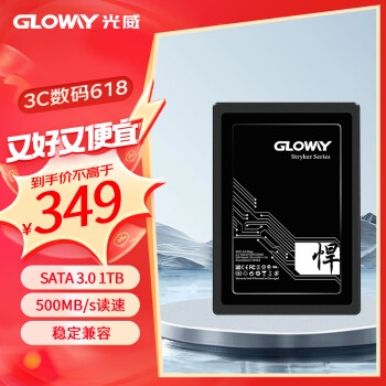 GLOWAY 光威 悍将 SATA 固态硬盘 1TB（SATA3.0）STK1TBS3-S7