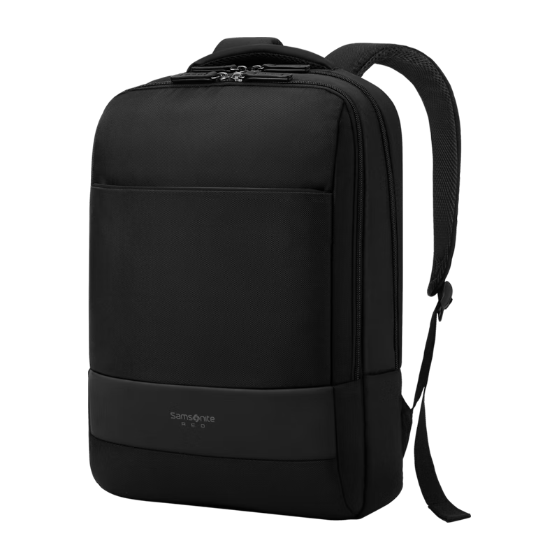 PLUS会员：Samsonite 新秀丽 双肩包电脑包男士商务背包 15.6英寸BU1黑色 161.48元包邮（需凑单，多重优惠）