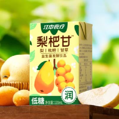 江中食疗 梨枇杷汁 120ml*12盒 44.7元包邮（需用券）