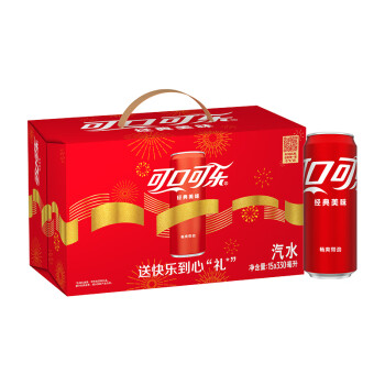 Fanta 芬达 可口可乐（Coca-Cola）汽水 碳酸饮料 330ml*15摩登罐 礼盒装