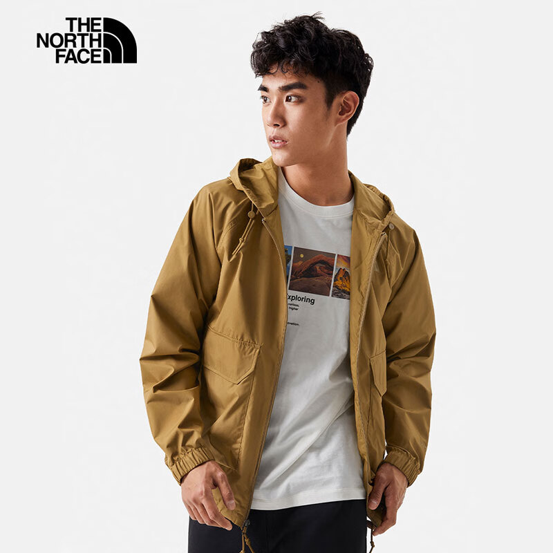 THE NORTH FACE 北面 防风夹克男户外防泼透汽外套7WDO 棕色/173 L 券后357.01元