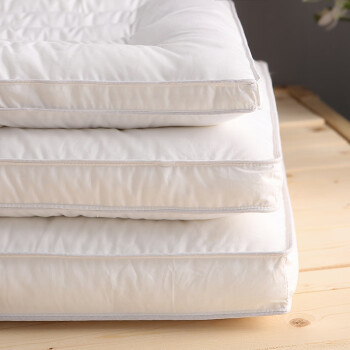 青春的小床低枕头超薄枕芯单人矮枕头套装 全棉低薄枕头一只 硬款-高（受压后约6厘米高）