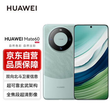 移动端、京东百亿补贴：HUAWEI 华为 Mate 60 手机 12GB+512GB 雅川青