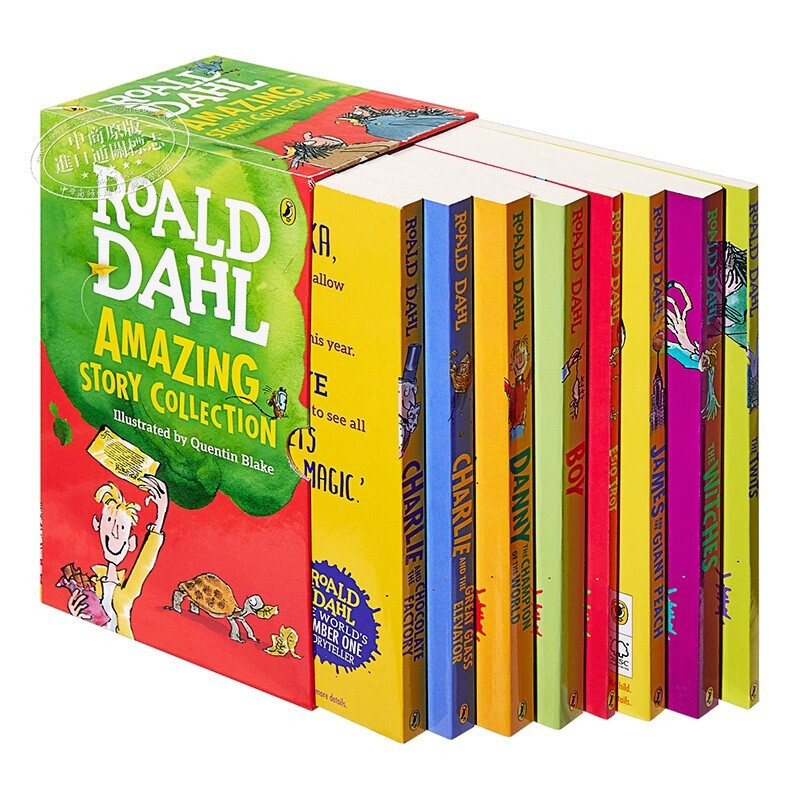 值选：《Roald Dahl·罗尔德达尔·文学故事精选》（8册套裝、英文原版） 170元（双重优惠）