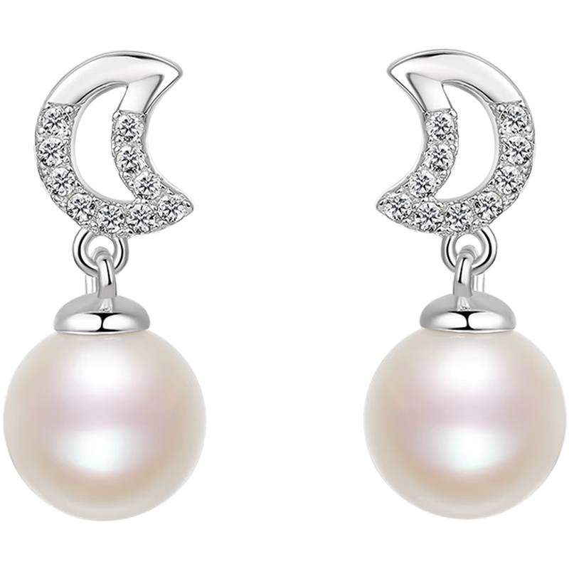 ZHOU LIU FU 周六福 S925银 淡水珍珠耳环 一对 X0911990 181.26元包邮（双重优惠）