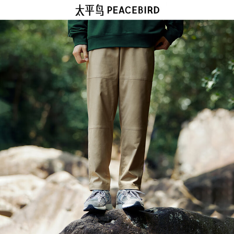 京东PLUS：PEACEBIRD 太平鸟 直筒休闲工装裤 BWGBD3206 券后97.81元