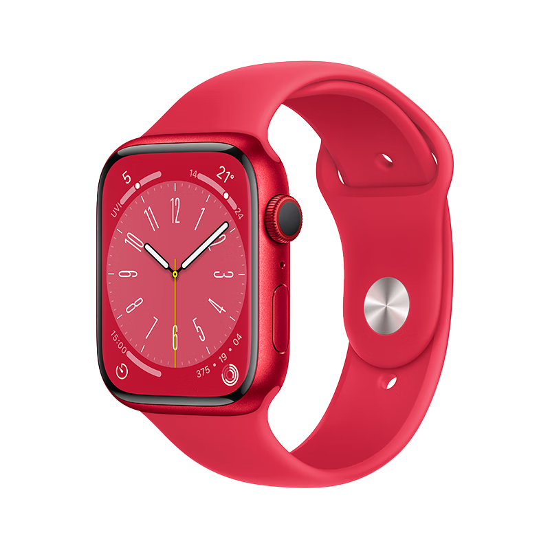 京东百亿补贴、plus会员：Apple Watch Series 8 智能手表 45mm 红色铝金属表壳+红色运动型表带【蜂窝款】MNKC3CH/A 2586.01元包邮