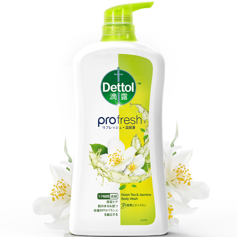 Dettol 滴露 茉莉与绿茶清香清爽保湿沐浴露 950g 37.84元