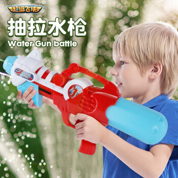 BIG TAYLOR 泰芬乐 超级飞侠抽拉按压水枪儿童戏水玩具