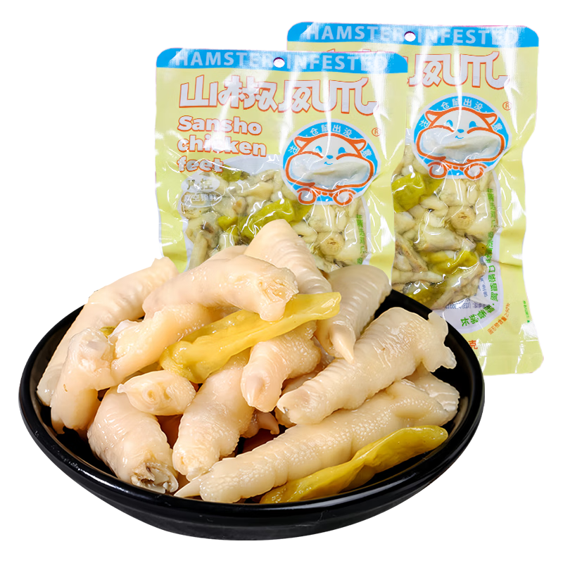 山椒凤爪 100g *2袋 8.81元（需领券）