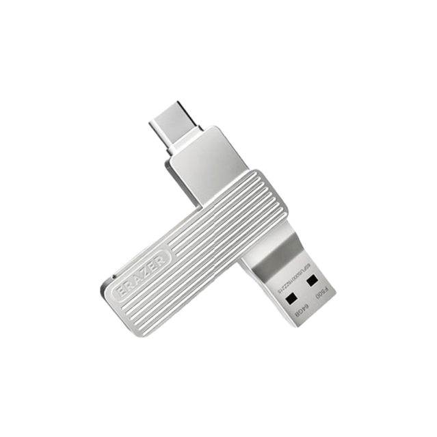 Lenovo 联想 异能者 F500 USB3.2 U盘 银色 128GB USB-A/Type-C 49.9元