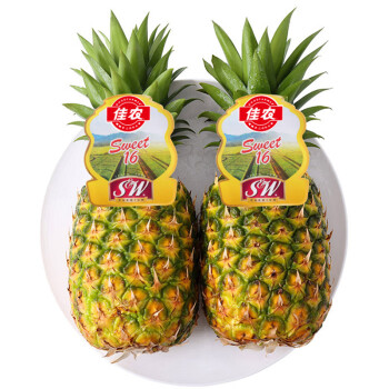 Goodfarmer 佳农 菲律宾进口菠萝 2个装 单果重900g起 新鲜水果礼盒