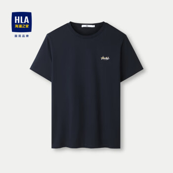HLA 海澜之家 短袖T恤男女情侣装感温吸湿透气短袖男夏季
