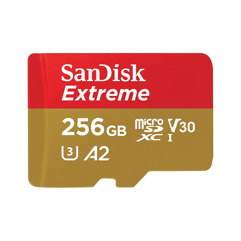 SanDisk 闪迪 Extreme 至尊极速移动系列 MicroSD存储卡 256GB（U3、V30、A2） 券后178.06元