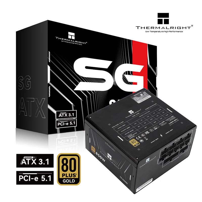利民 TR-SG850 全模组电源 850W ATX3.1 459元