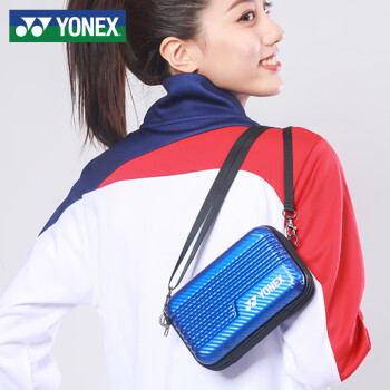 YONEX 尤尼克斯 时尚休闲斜挎背包零钱钥匙包BA233CR蓝色