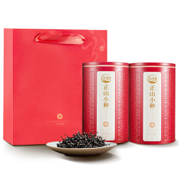 沐龙春 正山小种125g*2罐装 武夷山24年浓香型红茶茶叶