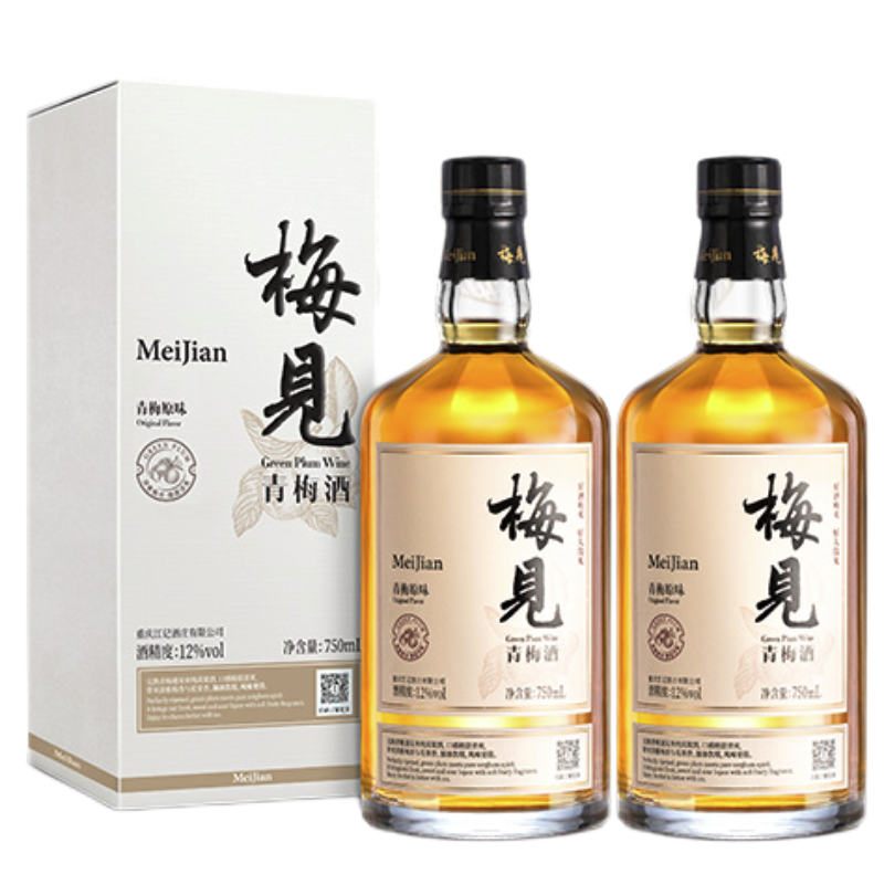 MeiJian 梅见 青梅酒 12%vol 750ml*2瓶 双瓶装 券后115.76元